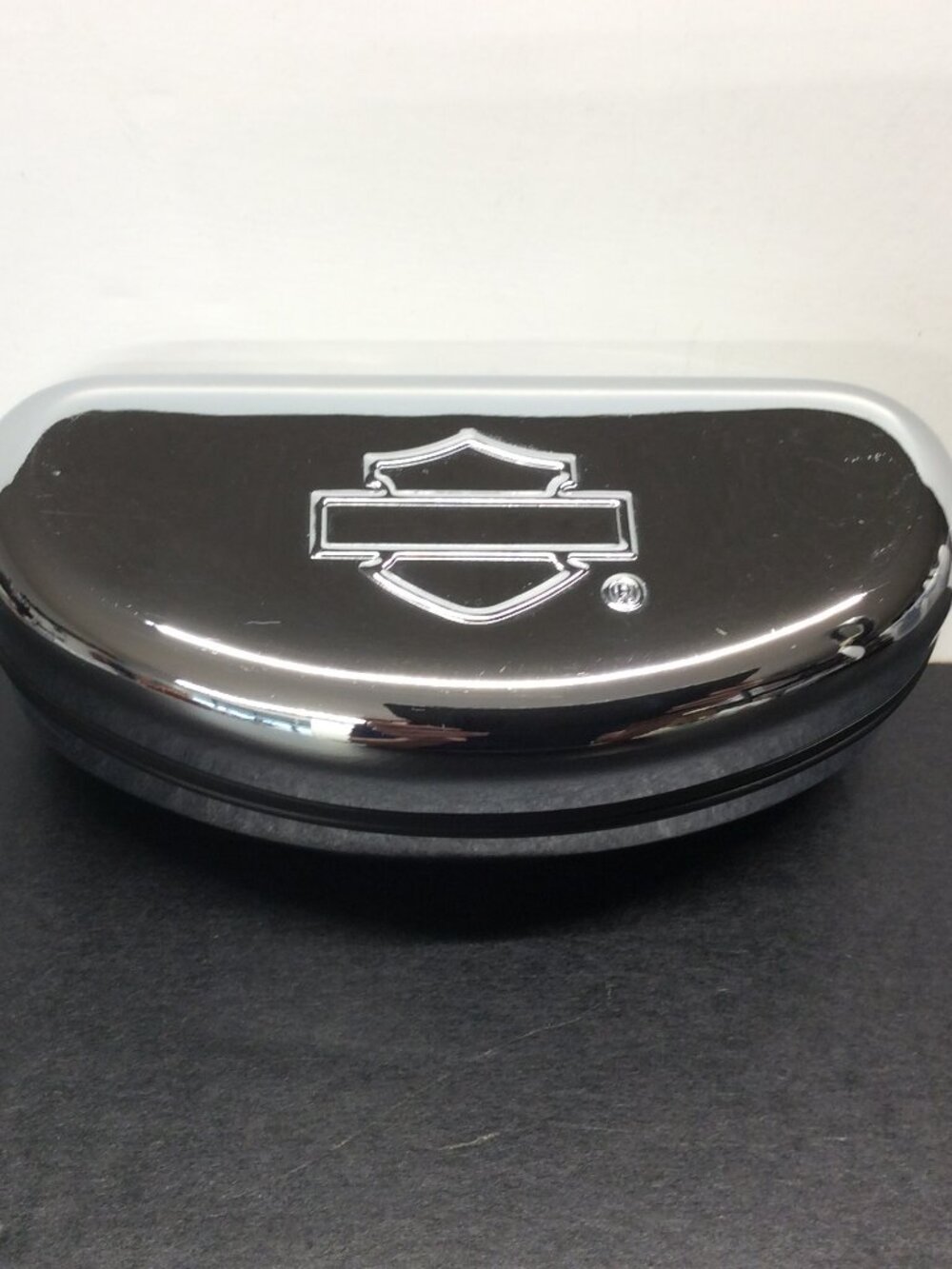 Harley Davidson Chrome Hard Clamshell Sunglasses Case